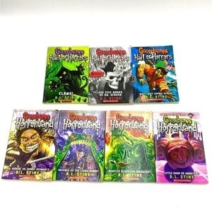 Goosebumps Books HorrorLand, Hall of Horrors - R.L. Stine Scholastic Lot of 7